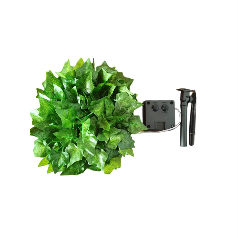 Cross-border wholesale LED solar rattan lamp string simulation Parthenocissus battery lamp courtyard decorative lamp copper wire lamp