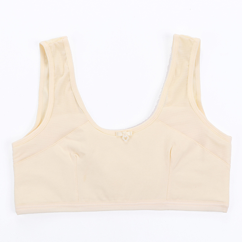 Girls' Intimates Development Period No Rims Kidsren's Bra Girls' Vests Thin Medium and Large Kidsren's Student Pure Cotton Bra