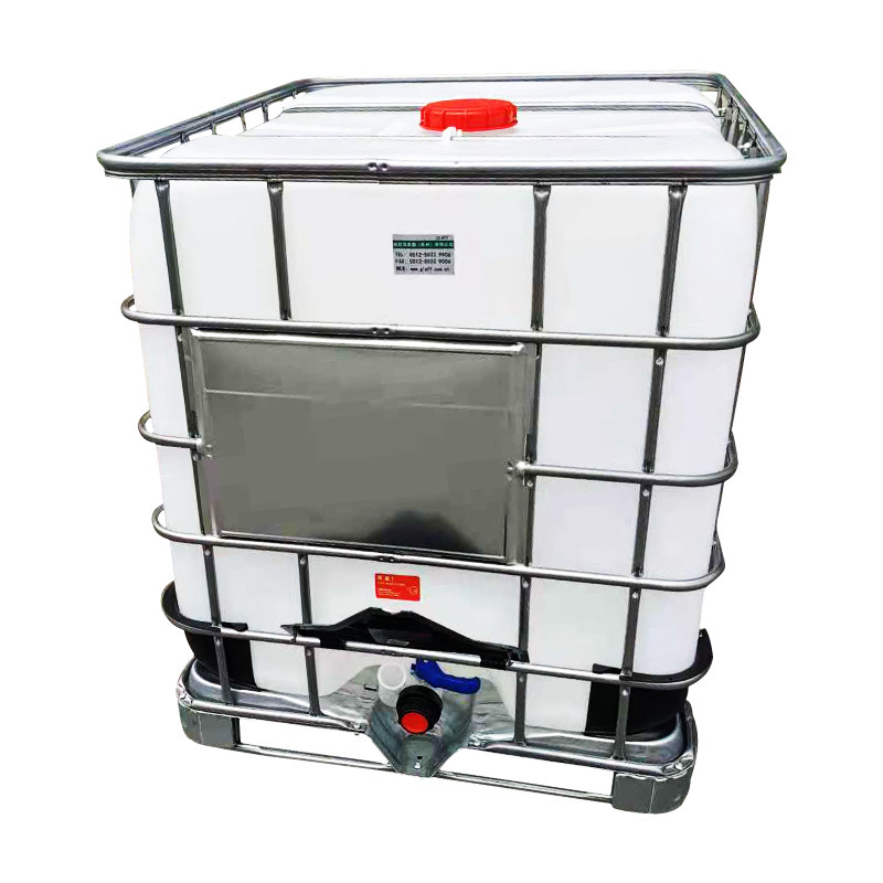 Thickened Ton Barrel Anti-Static Oil Barrel 1000L Plastic Barrel Acid and Alkali Resistant Container Transportation Chemical Barrel