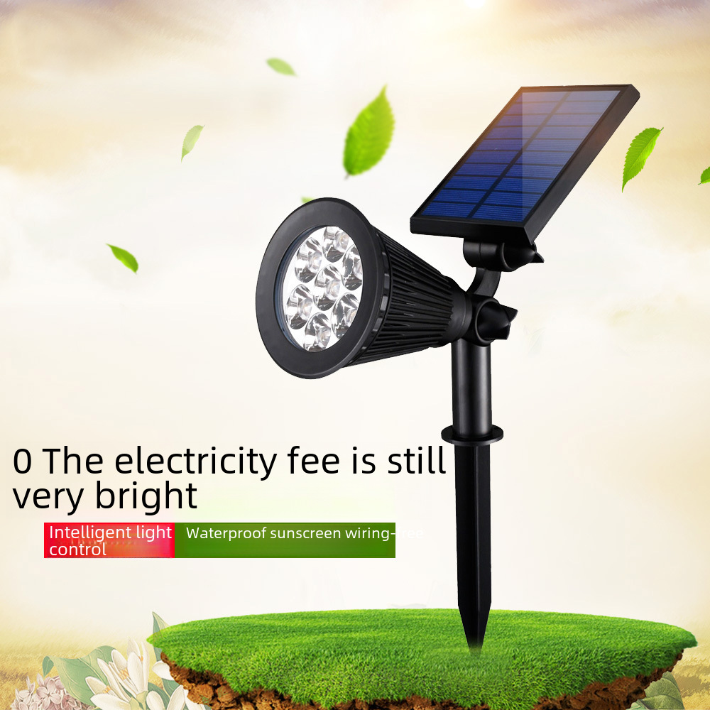 Solar Spotlight Outdoor Super Bright Waterproof Floor Lawn Lamp Home Outdoor Landscape Garden Light Garden Light