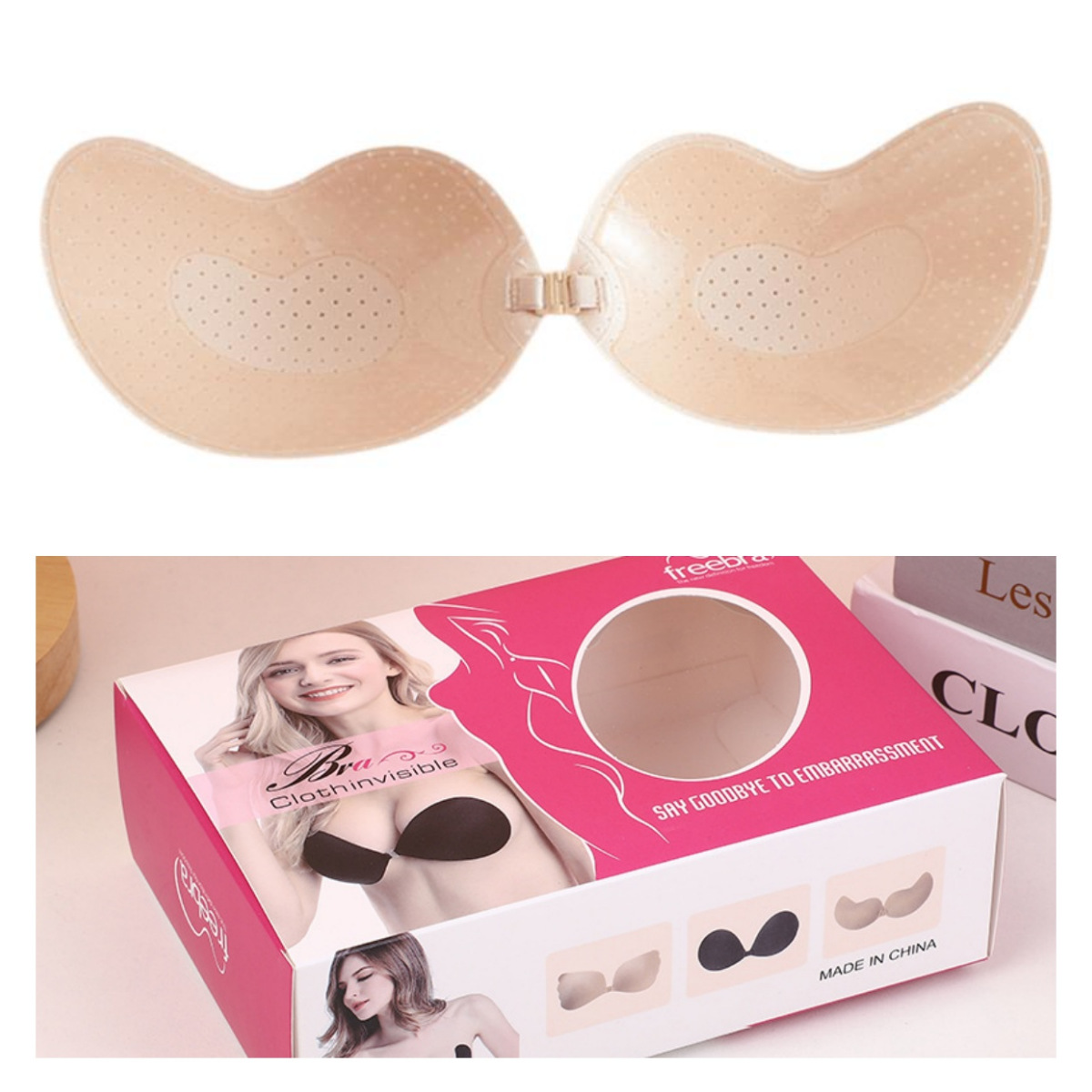 Breast Patch Invisible Silicone Mango Style Underwear Sling No Rims Strapless Bra Anti-Sagging Ready Stock Wholesale