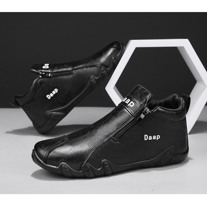 Men's Shoes Spring 2024 New High-top Men's Labor Protection Work Tooling Shoes Fashionable All-match Outdoor Mountaineering Shoes