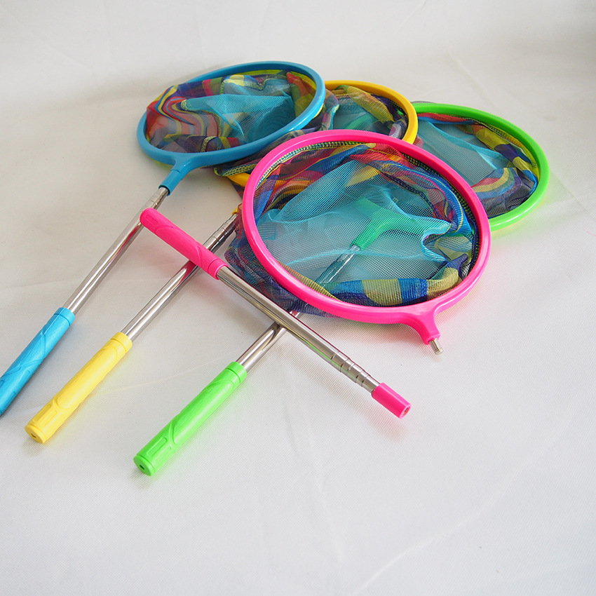 New children's copy net telescopic split fishing net mini fishing net butterfly copy net outdoor color copy net