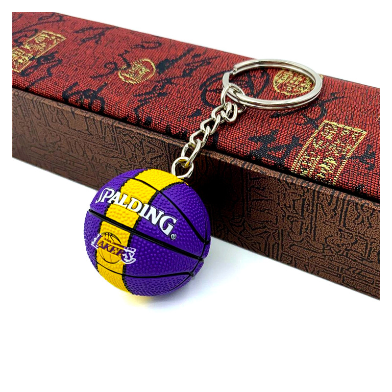 Supply Lakers Celtics Warriors Nba Keychain Ornaments Nets Bucks Clippers Basketball Keychain Ornaments