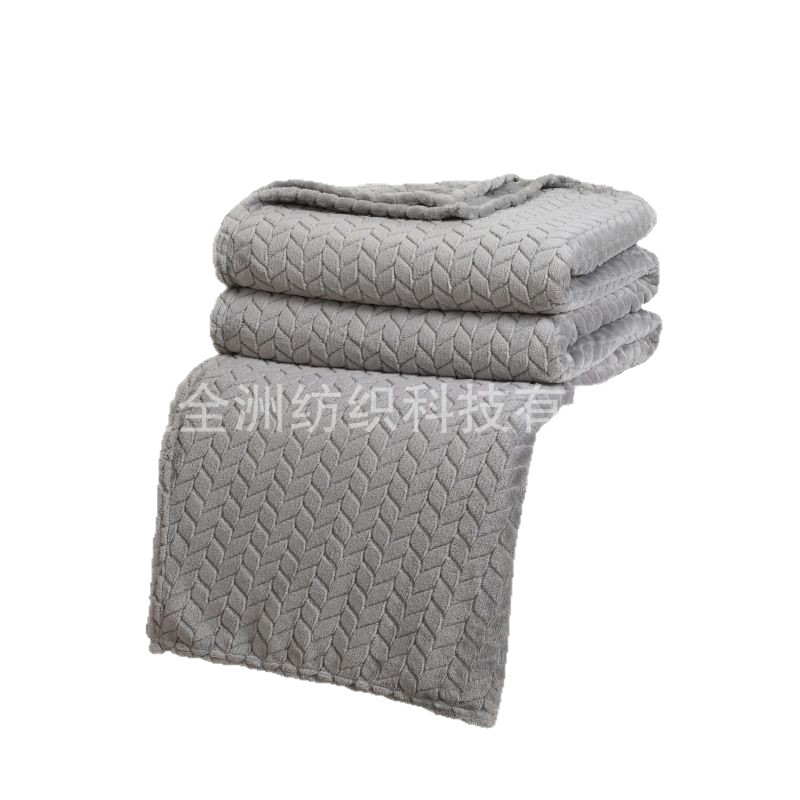 New Solid Color High-End Wheat Blanket Household Single and Double Air-Conditioned Blanket Sofa Blanket Office Nap Blanket Wholesale
