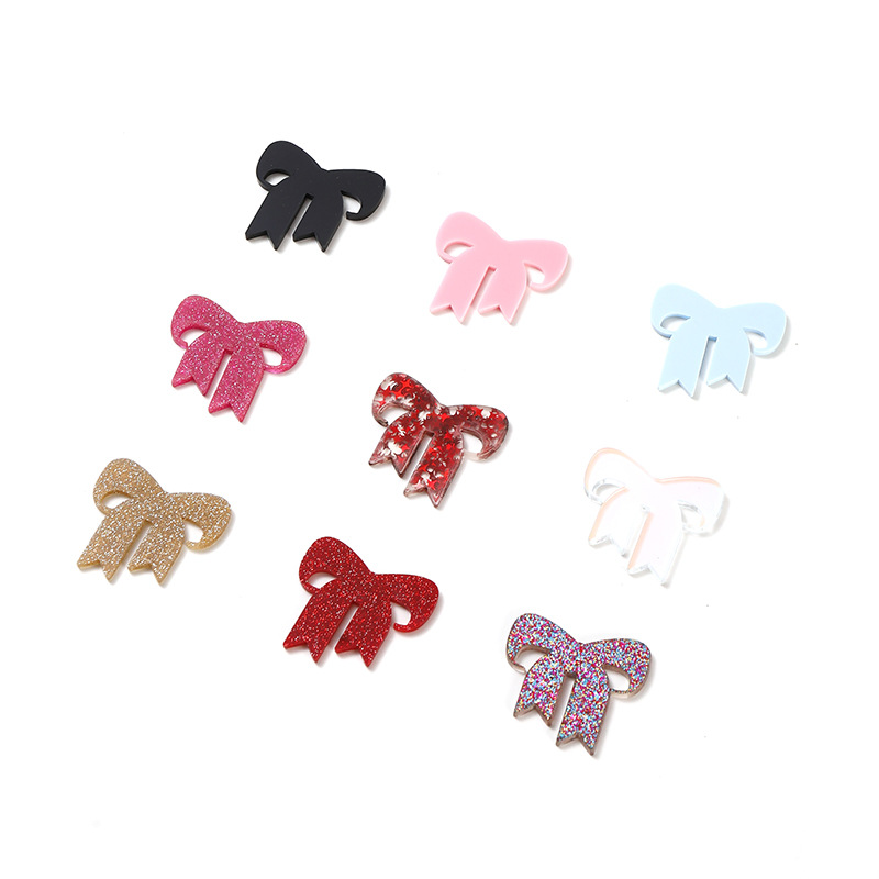 TX cross-border acrylic wine glass plug-in bow multi-color ins style high-level party goblet pendant decoration