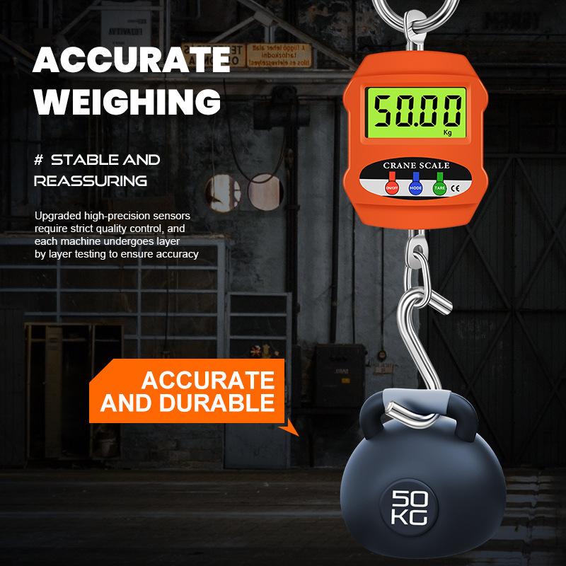 Amazon's New 300kg Digital Crane Scale Industrial Household Hanging Scale Hook Scale Satchel Satchel Digital Crane Scale