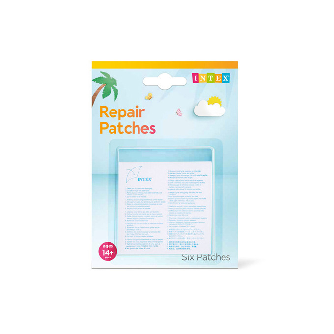 Оригинальный надувной матрас Intex, игрушка для бассейна, специальный ремонтный лист, самоклеящийся, pvc