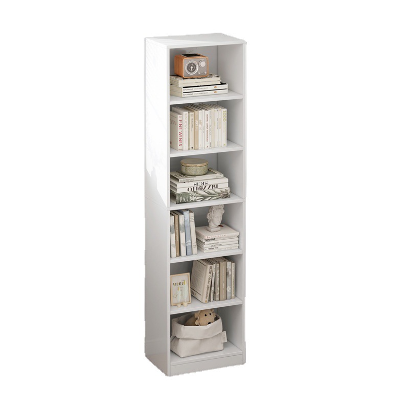 Bookshelf Corner Cabinet Narrow Edition Simple Economical Storage Cabinet Space-saving Small Corner Bookcase