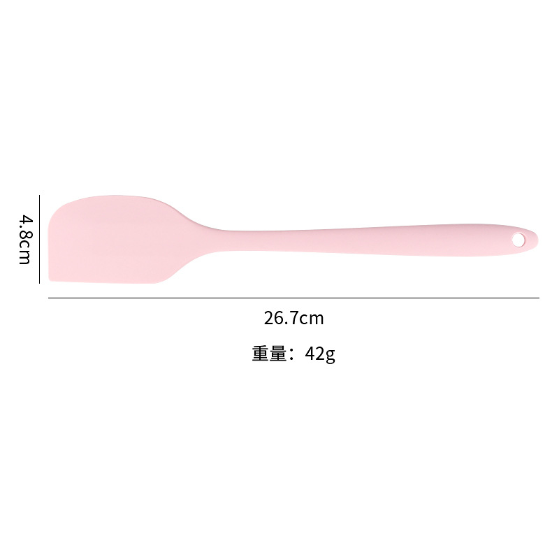 in stock one-piece silicone large spatula baking spatula cake spatula cream scraping knife baking tools