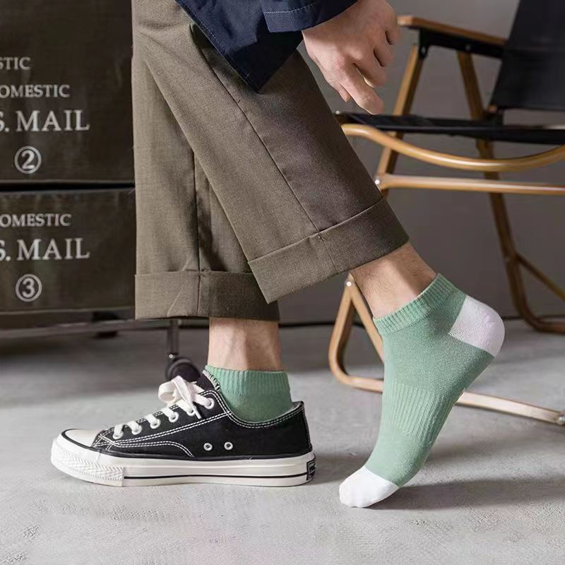 Men's sport Fashion boat Socks sports thin socks spring and summer breathable boat Socks men's source factory goods