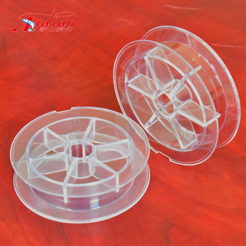 Горячая распродажа 100 м пластиковая катушка для рыбалки 1# оригинальные товары прозрачный ПС материал новая катушка с одним волновым диском