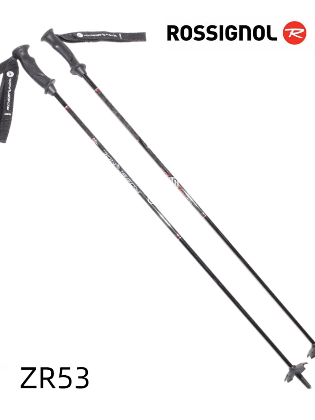 Snow Power Carbon Fiber Composite Double Ski Pole Thin Pole Carbon Pole 105-135 Lederzhu