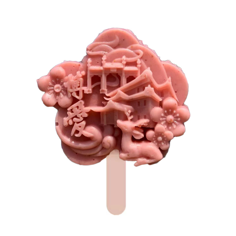 DIY Cartoon Ice Cream Wholesale National Trend Cultural and Creative Ice Cream Ice Cream Popular Scenic Spot Check-In Popsicle 3D Ice Cream Customization