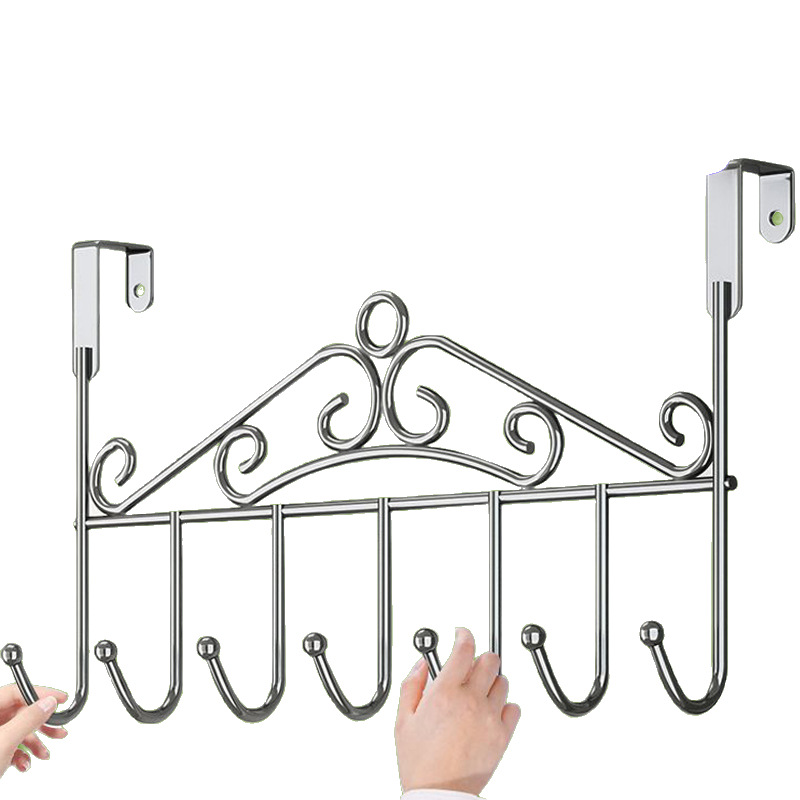 Manufacturers Wholesale Hook Behind the Door Thick Nail-free Clothes Rack Door Back Coat Hanger Hook Hook