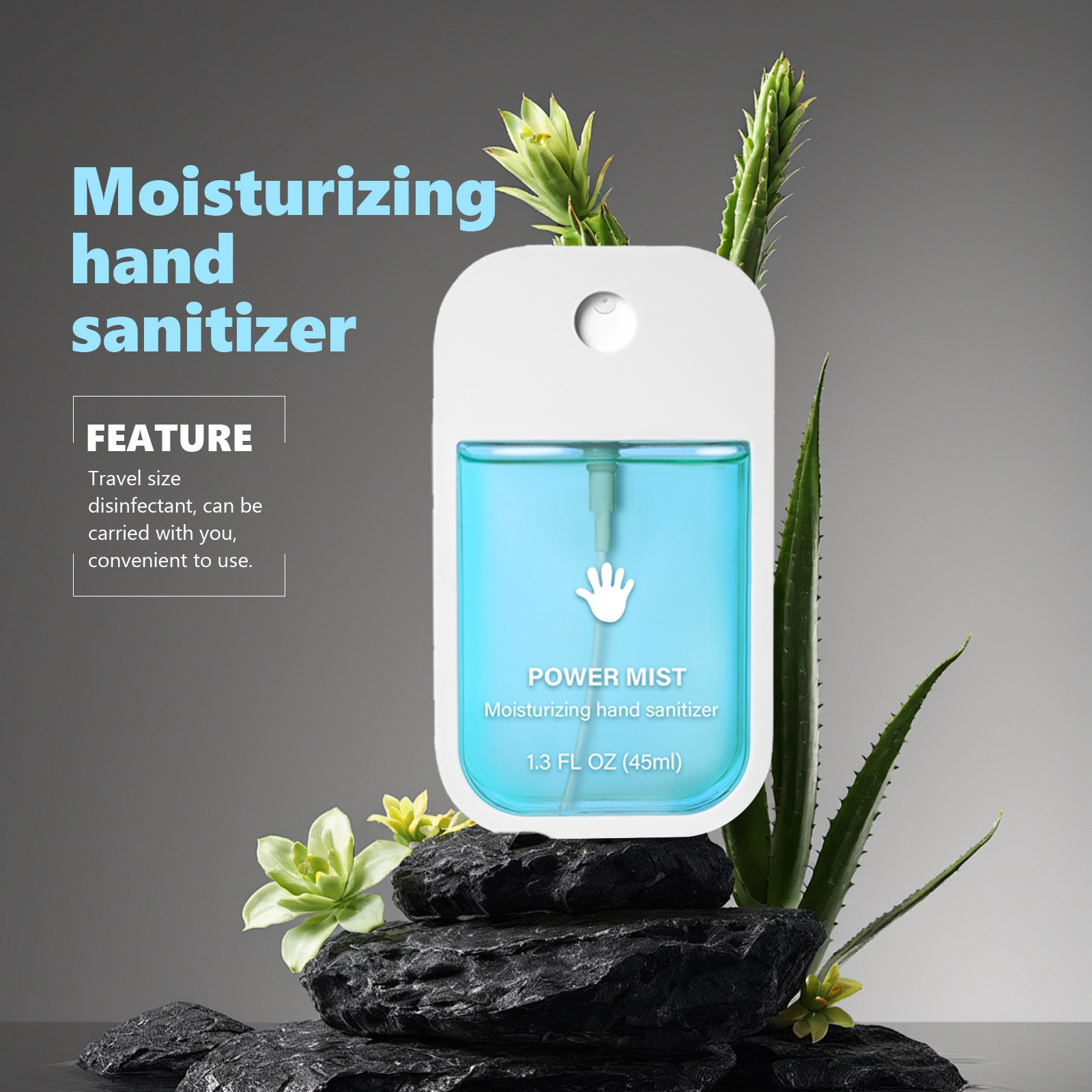 Unbranded Fragrance Hand-Free Spray Vanilla Lavender Aloe Vera Household Portable Cleaning and Disinfecting Hand Sanitizer