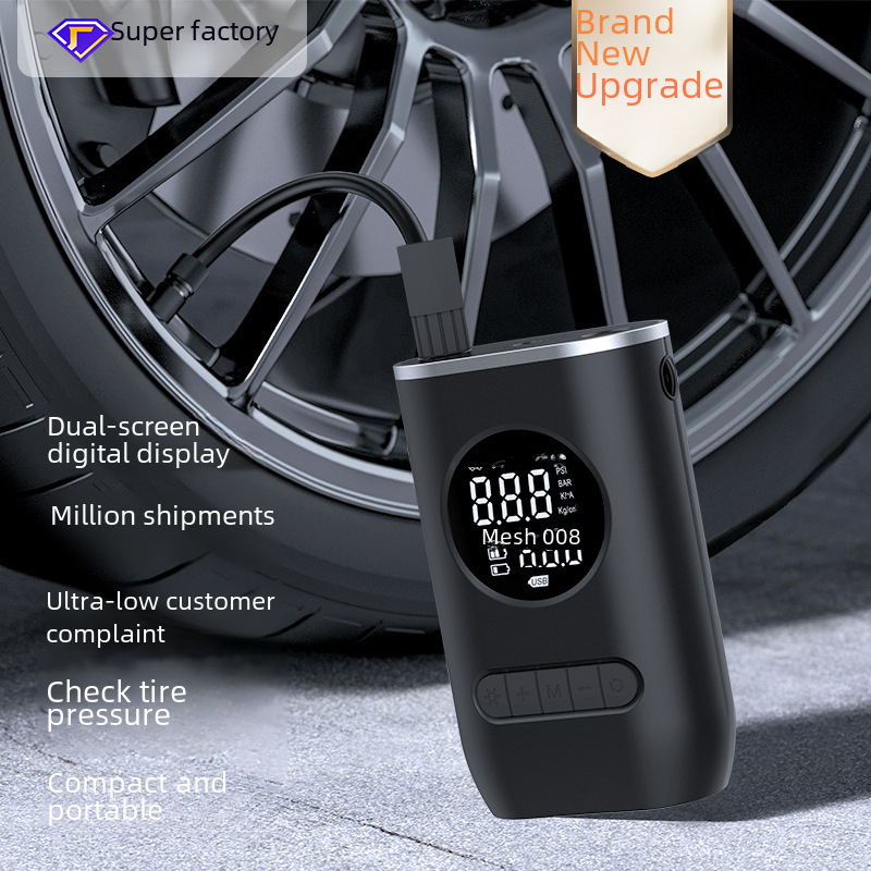 Portable mini self-propelled electric tire pump air pump handheld car charging dual-purpose car air pump