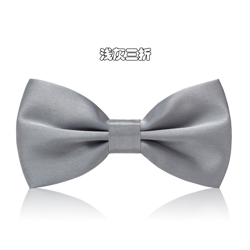 Men's Black Glow Solid Color Bow Tie Men's Wedding Wedding Groom Best Man Shirt British Korean Bow Female Fashion