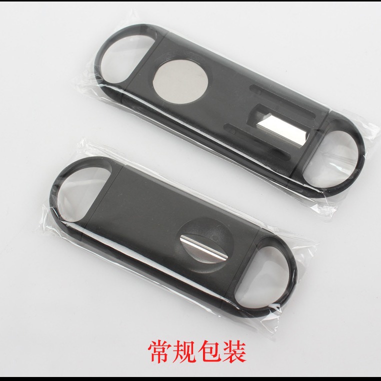 Spot stainless steel Cigar scissors cigarette cutter double-edged portable cigarette cutting tools wholesale cigar cutting set