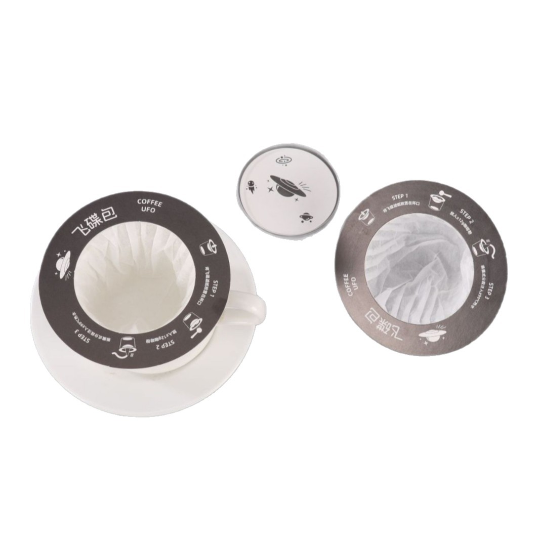 Yan Jie Hand-Brewed Ufo Coffee Filter Paper Food-Grade Drip Filter Funnel Filter Paper Source Manufacturer Wholesale