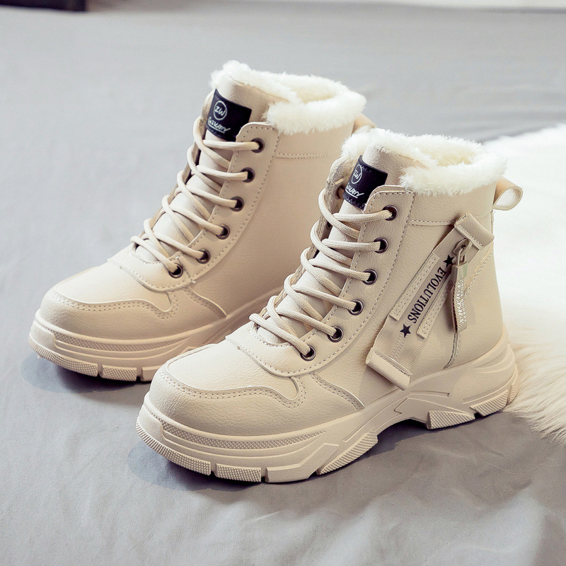 Cross-Border Dropshipping Wholesale Large Size Cotton Shoes Women's Snow Boots Women's Shoes 2025 Winter Women's Shoes Thick Sole Heightening L951