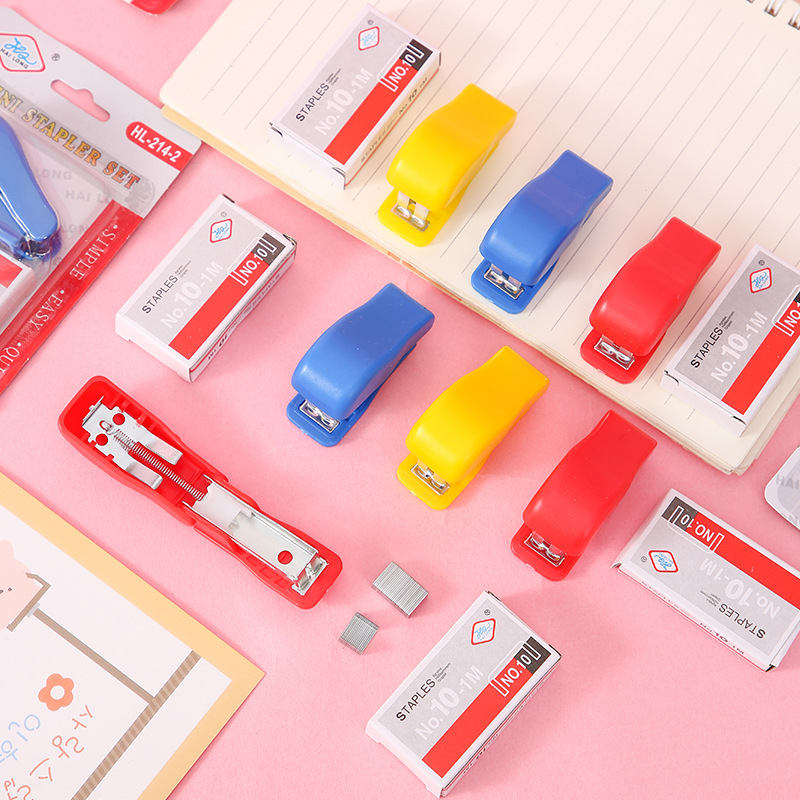 Stapler suit cute stapler Mini small size stapler student stationery wholesale suit stapler wholesale