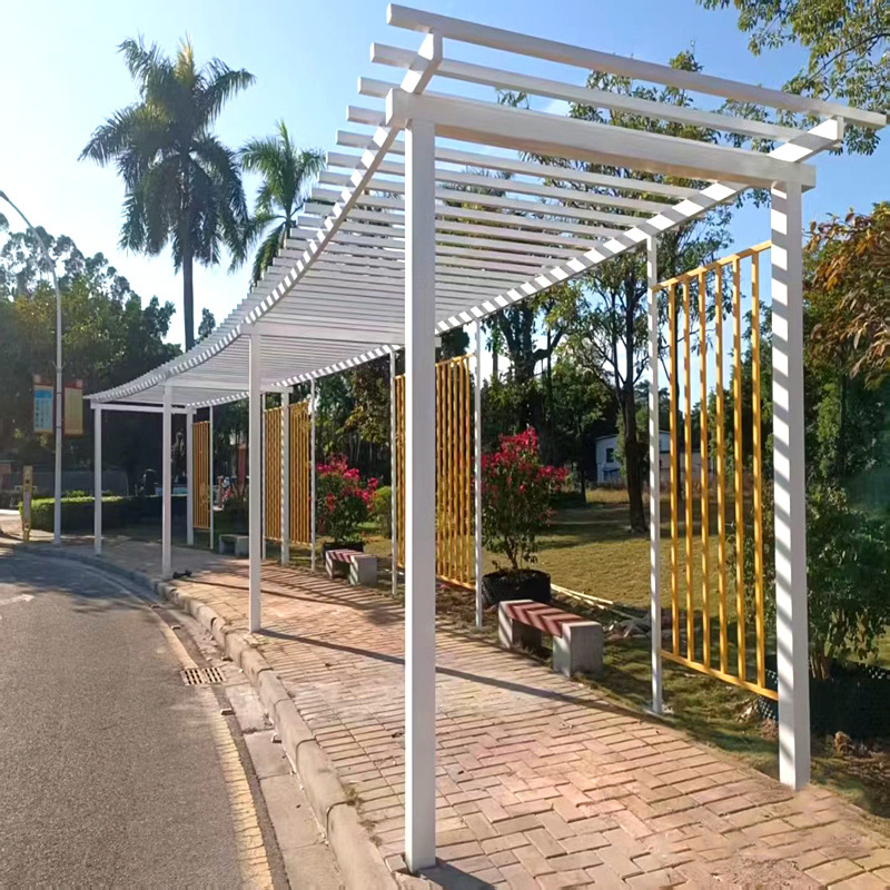 Outdoor Landscape Bench Sculpture Processing Shanghai Bangshuo Metal Tree Pool Shopping Mall Street Public Art Installation