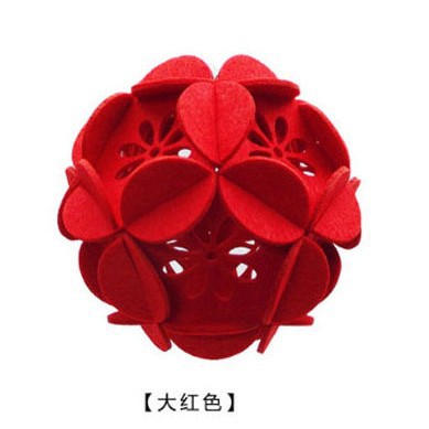 Jewelry Store Mall Classroom Kindergarten Decoration Felt New Year Festive Pendant Hydrangea Hanging Ornaments Round Flower Ball Hanging Ornaments