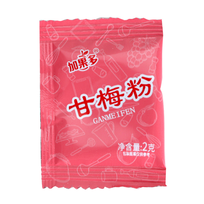 Fruit-Flavored Plum Powder Seasoning for Fries, Sweet Potato, Chicken Steak, Fried Chicken, Potato Chips, Seasoning 2g Flavoring