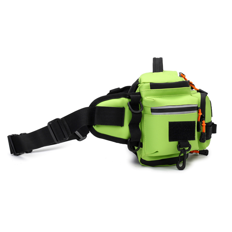 Large Capacity Outdoor Luyao Pole Bag Moisture-proof Multifunctional Outdoor Fishing Bag Portable Waist Bag Cycling Storage Bag