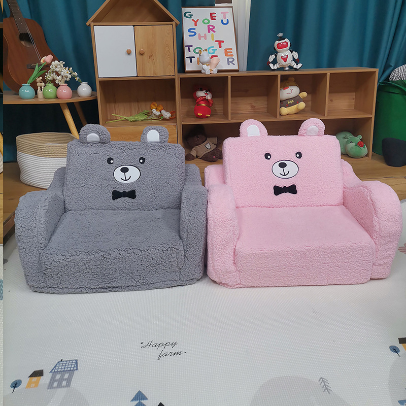 New embroidery children's small sofa cotton wool baby chair cross-border wholesale vacuum compression roll manufacturers wholesale