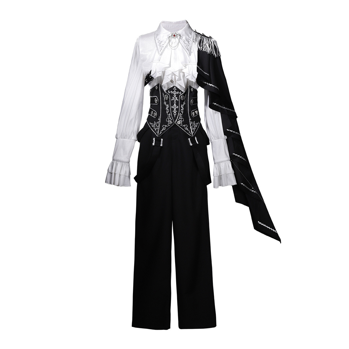 Xiong Doujiang Original Wang Yue Design Lolita Women's Lolita Waist Cincher Top and Pants Daily Outfit 7397