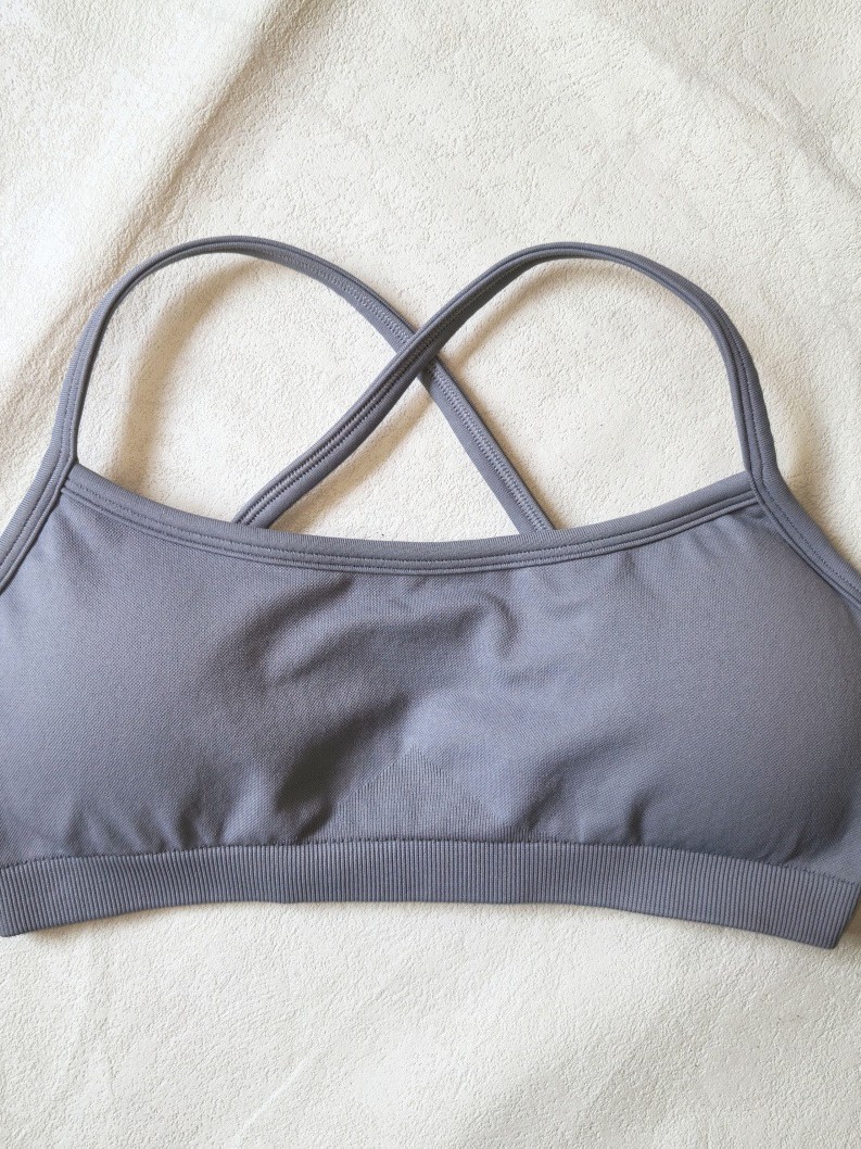 High Elastic Ultra-Fine Matte Nylon Lycra Spandex Three-Wear Detachable Shoulder Strap Seamless Fitness Bra Sports Bra
