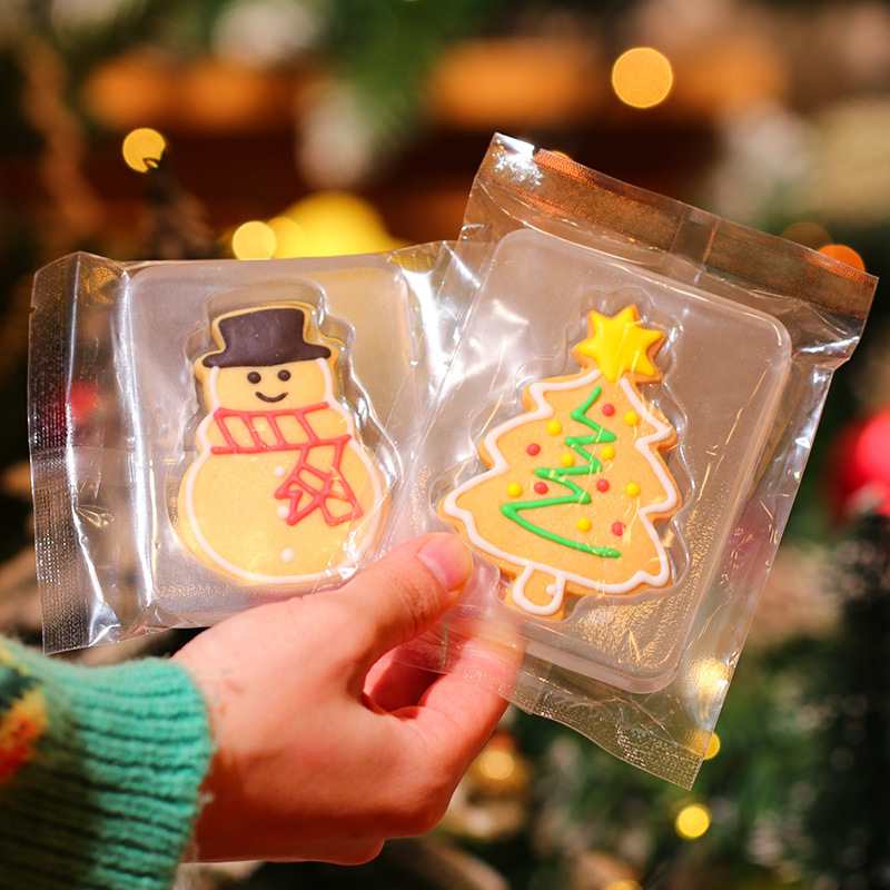 Christmas cookies cute icing decorating gingerbread man cookies Santa baking snacks Christmas gifts