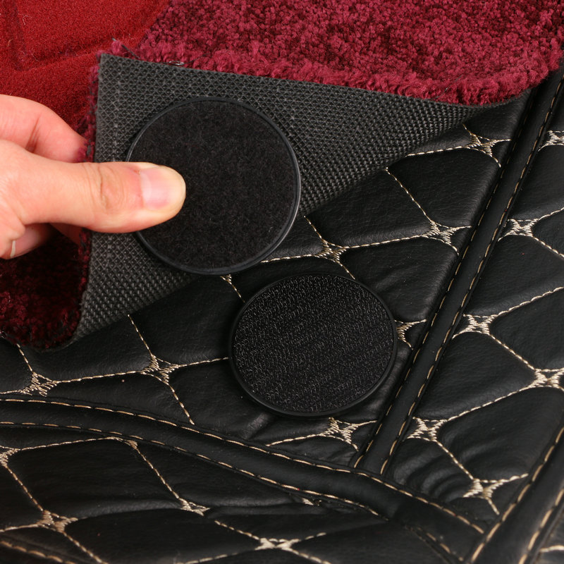Car Mat Buckle Velcro Double Layer Mat Removable Fixed Buckle Foot Mat Accessories 360 Soft Bag Fixing Buckle
