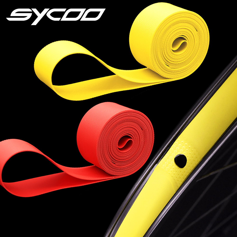 Road mountain bike 26 inch 27.5 inch 700C stab-proof tire pad dead flying bicycle wheel set PVC spoke lining belt