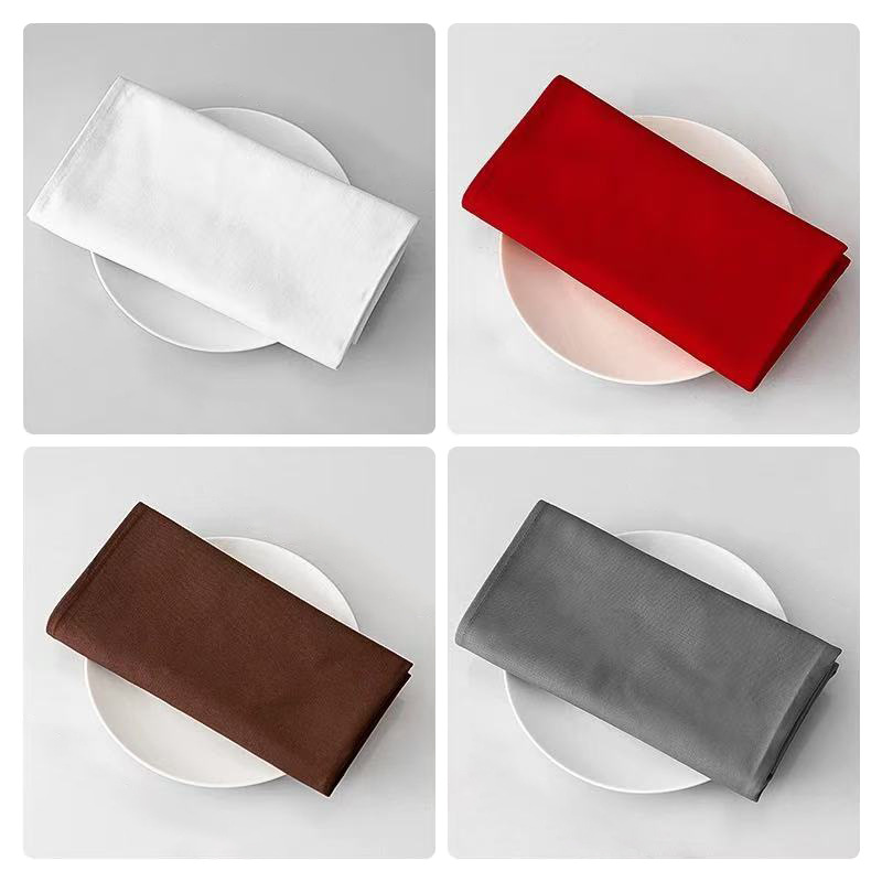 Mouth Cloth Napkin Cloth Pure Cotton Restaurant Hotel Folded Flower Cup Cloth Not Easy to Shed Lint Wipe Mouth Cup Cloth Cup Folded Flower Napkin