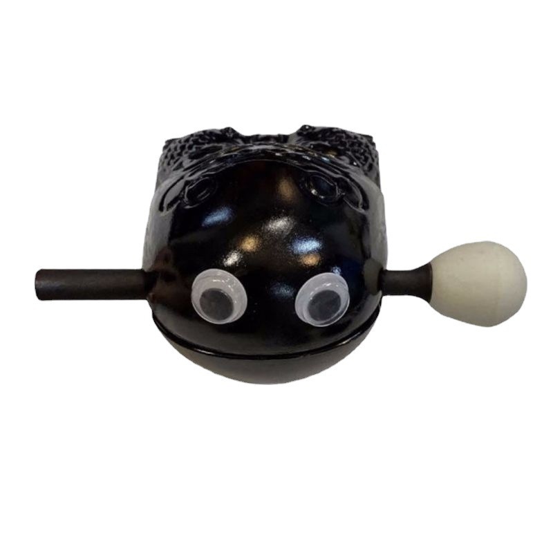 Decompression Wooden Fish Monk Toy, Wooden Fish Percussion Instrument, Cute Portable Buddhist Mini Meditation Tool