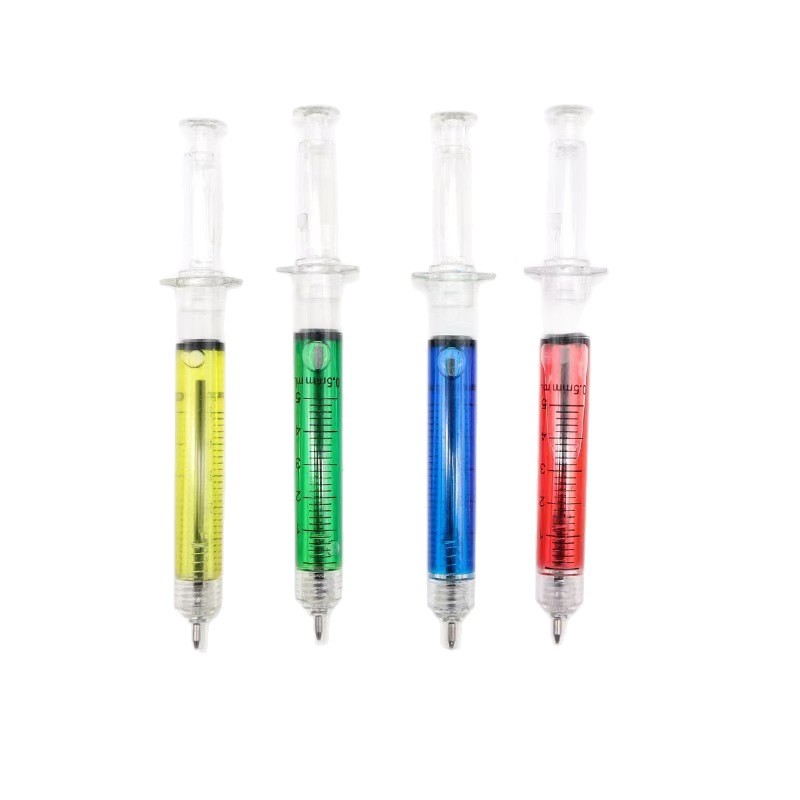 Original Color Translucent Needle Pen for Middle School, Vocational School, and Nursing School Girls; Popular Pen for Nursing Profession Influencers