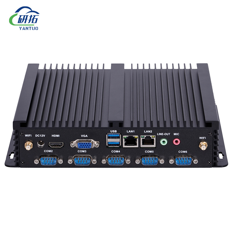Factory Direct Sales Ipc6000 Embedded Dual Network 6Com Industrial Computer Dual Gigabit Network Card Core 2-13 Generation