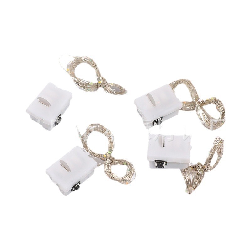 LED copper wire light small white box three-gear adjustable light string: