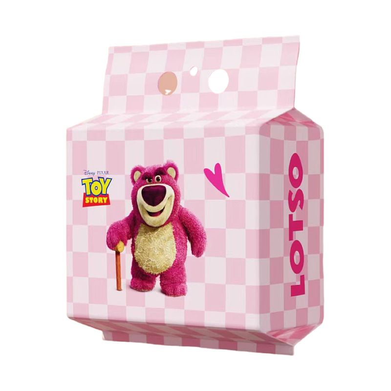 Face Wash Towel Strawberry Bear Pull-Out Type Thickened Disposable Wall-Mounted Cotton Soft Towel Face Wash Towel Face Wipe Towel Wholesale