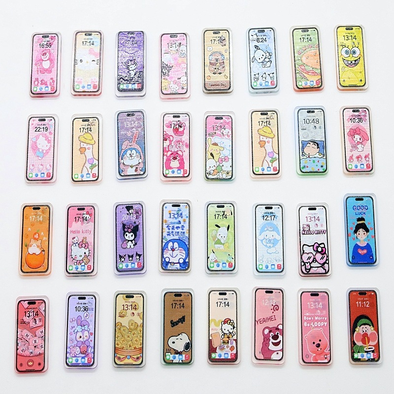 Mini simulation small mobile phone BJD phone toy Dollhouse miniature supermarket ornaments model doll house accessories