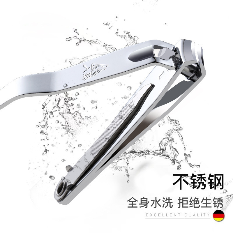 Stainless steel nail clippers strong nail clippers 618 large nail clippers flat oblique nail clippers 2 yuan store supply