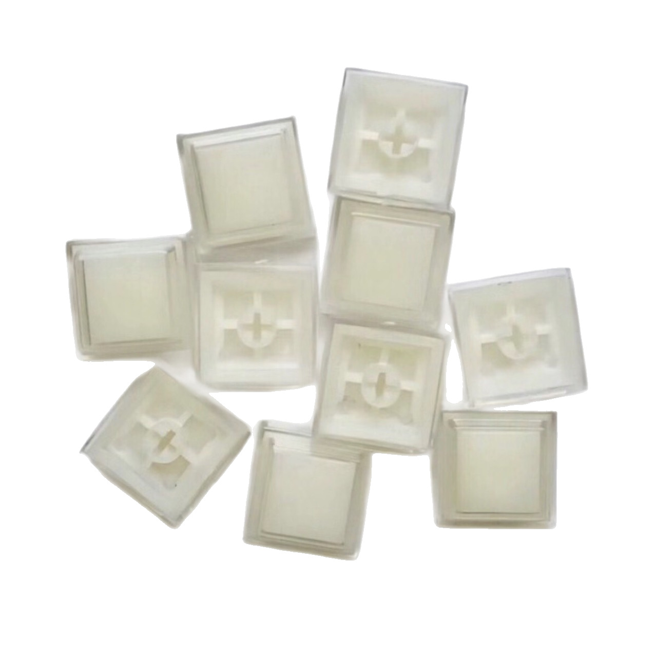 Transparent Keycaps, Original Height, Square Keycaps, Mechanical Keyboard Switch Keycaps