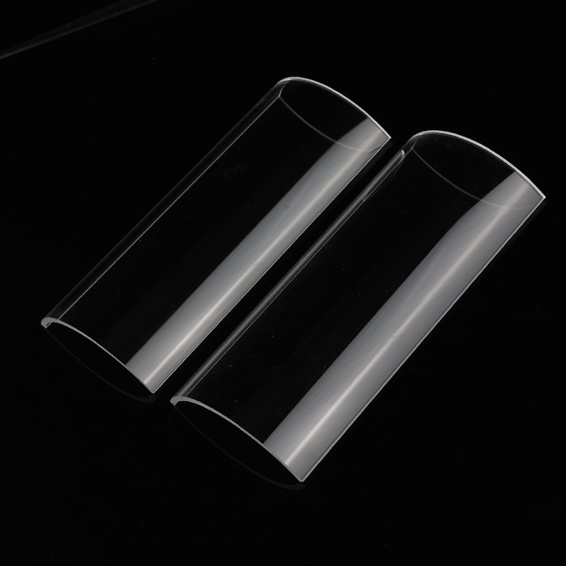 Supply of Quartz Tiles, Transparent Semi-Circular Curved Quartz Glass Sheets, Special-Shaped Non-Standard High-Temperature Quartz Tiles