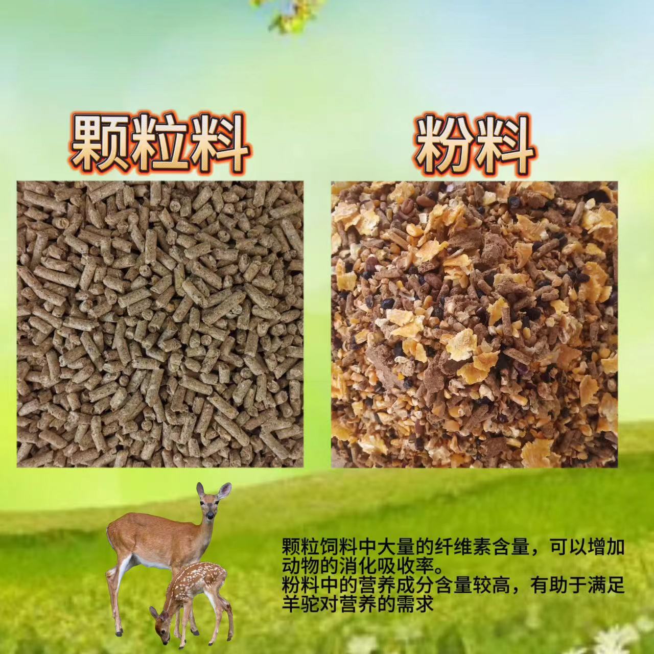 Deer Feed Granules Feed Powder Sika Deer Male Deer Female Deer Grain Refined Supplement Manufacturer Direct Delivery 40kg Deer
