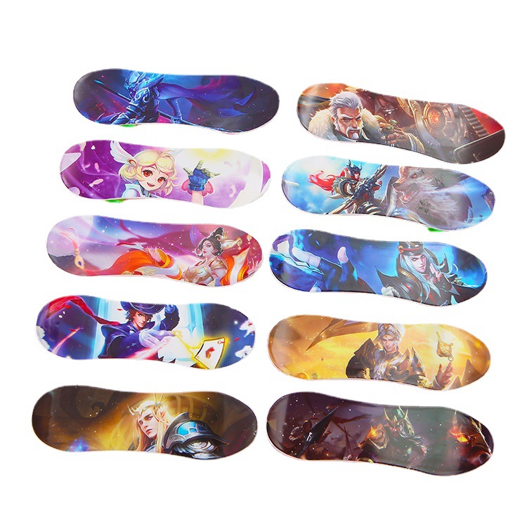 Cartoon finger skateboard model toy creative mini desktop small gift stall supply children Prize toy