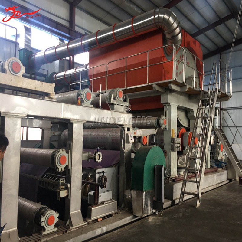 Factory Supply Big Roll Toilet Paper Production Equipment Wood Pulp Pulp Tissue Paper Making Machinery Support Customization