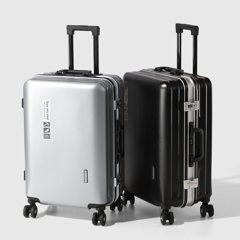Luggage luggage case sturdy and durable zipper men's aluminum frame suitcase female student business scratch-resistant wear-resistant password box
